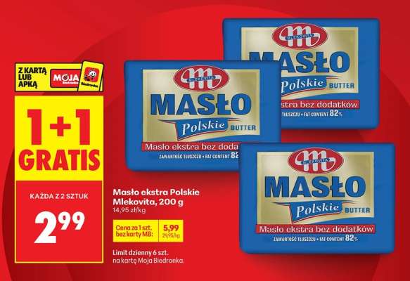 Masło Ekstra Polskie Mlekovita , 200 g
