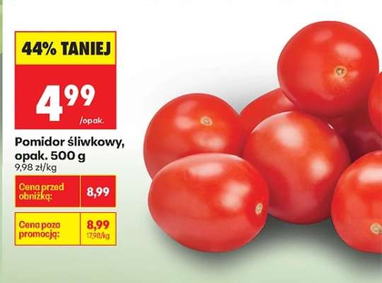 Pomidor śliwkowy opak . 500 g