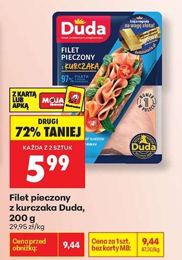 Filet pieczony z kurczaka Duda 200 g