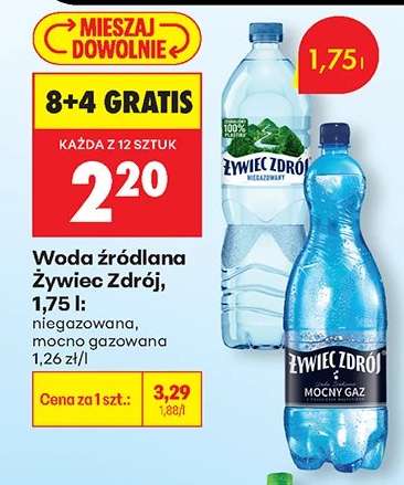 Woda źródlana Żywiec Zdrój, 1,75 l