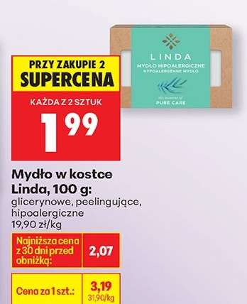 Mydło w kostce Linda, 100 g