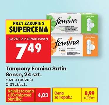 Tampony Femina Satin Sense, 24 szt.
