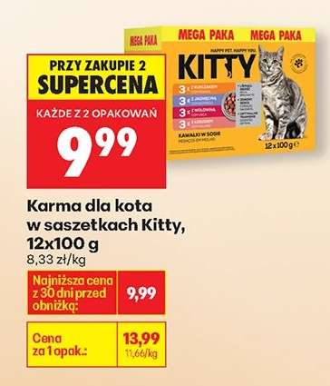 Karma dla kota w saszetkach Kitty 12x100 g