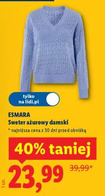 Sweter ażurowy damski