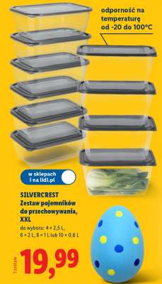 SilverCrest Zestaw pojemników do przechowywania, XXL