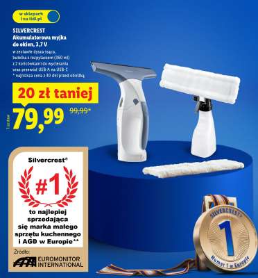 SILVERCREST Akumulatorowa myjka do okien, 3,7 V