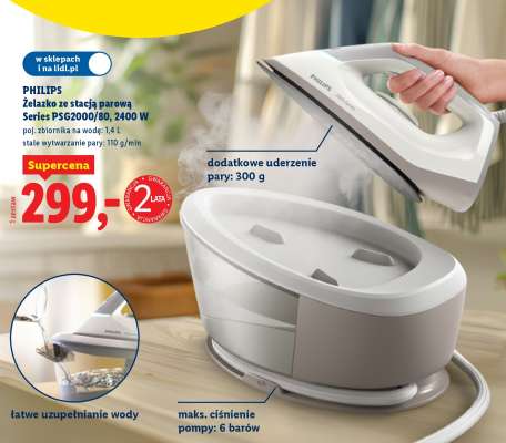 PHILIPS Żelazko ze stacją parową Series PSG2000/80, 2400 W
