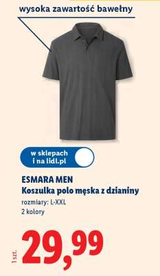 ESMARA MEN Koszulka polo męska z dzianiny