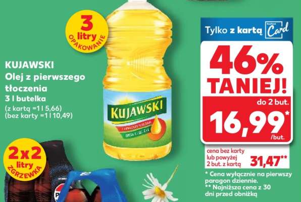KUJAWSKI Olej z pierwszego tłoczenia 3 l butelka