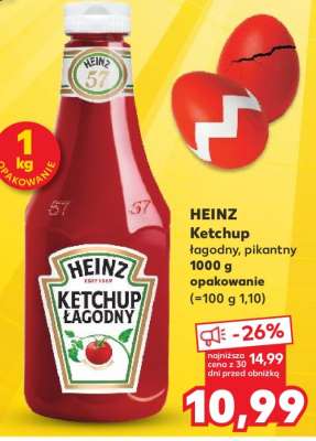 HEINZ Ketchup łagodny, pikantny