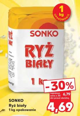 SONKO Ryż biały 1 kg opakowanie