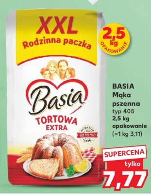 BASIA Mąka pszenna typ 405 2,5 kg opakowanie