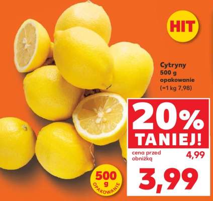 Cytryny 500 g opakowanie