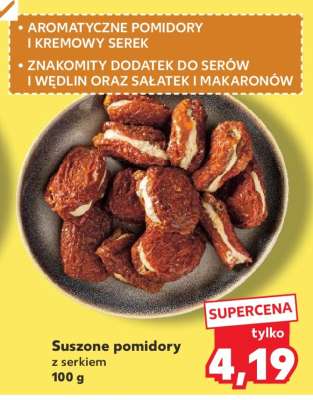 Suszone pomidory z serkiem