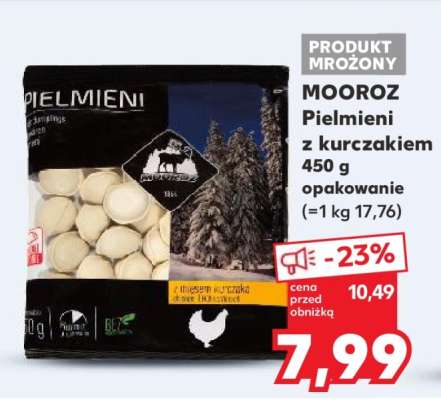 MOOROZ Pielmieni z kurczakiem 450 g opakowanie