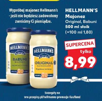 HELLMANN’S Majonez Original, Babuni 500 ml stoik