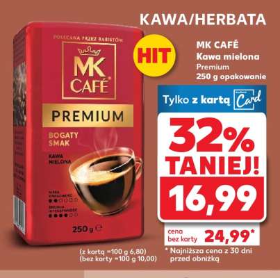 MK CAFÉ Kawa mielona Premium 250 g opakowanie
