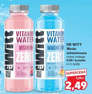 DR WITT Woda witaminowa różne rodzaje 0,55 l butelka
