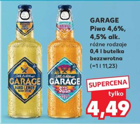 GARAGE Piwo 4,6%, 4,5% alk.