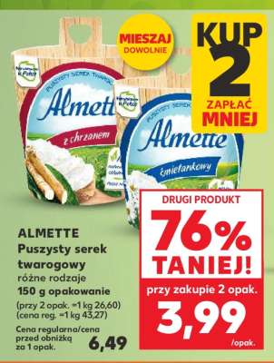 ALMETTE Puszysty serek twarogowy