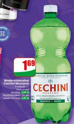 Woda mineralna Cechini Muszyna