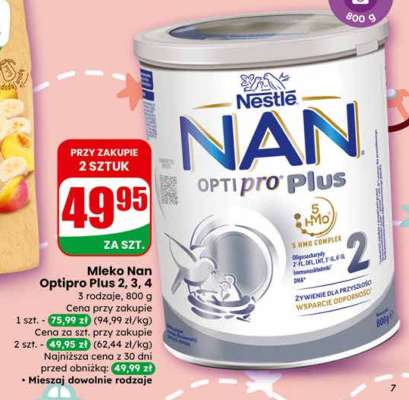 Mleko Nan Optipro Plus 2, 3, 4