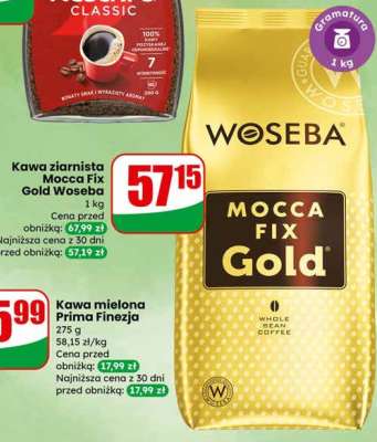 Kawa ziarnista Mocca Fix Gold Woseba