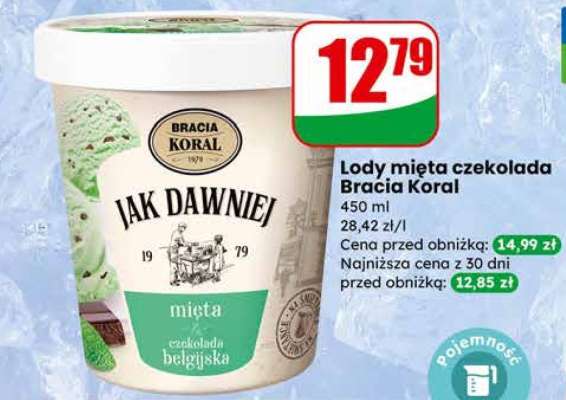 Lody mięta czekolada Bracia Koral