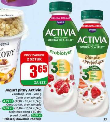 Jogurt pitny Activia