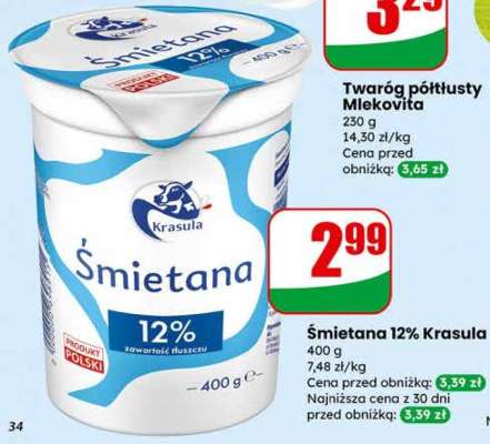 Śmietana 12% Krasula