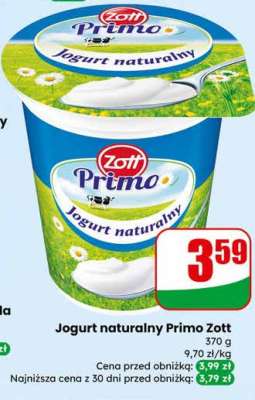 Jogurt naturalny PRIMO ZOTT