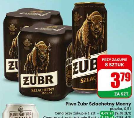 Piwo Żubr Szlachetny Mocny