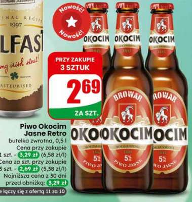 Piwo Okocim Jasne Retro
