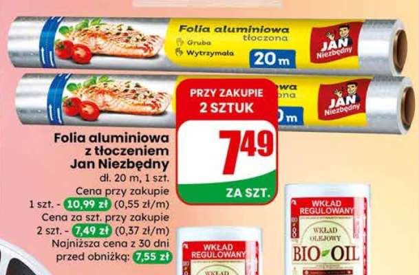 Folia aluminiowa z tłoczeniem Jan Niezbędny