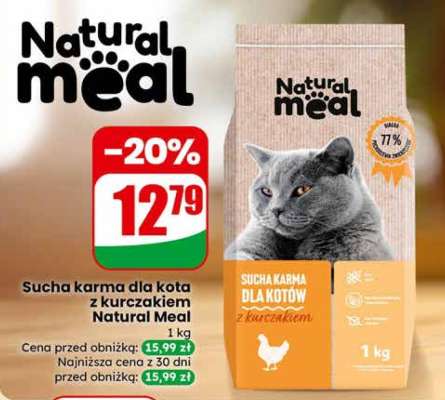 Sucha karma dla kota z kurczakiem Natural Meal