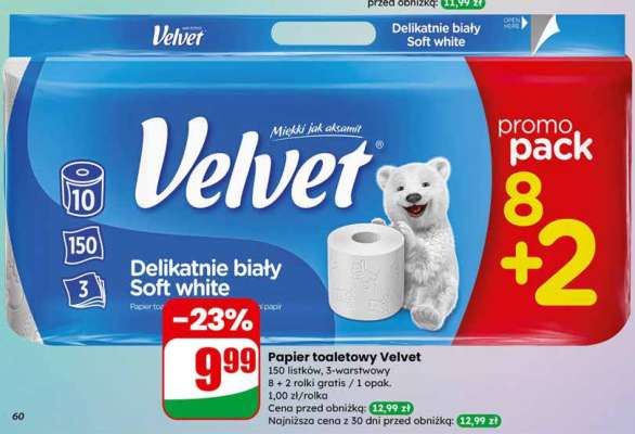 Papier toaletowy VELVET