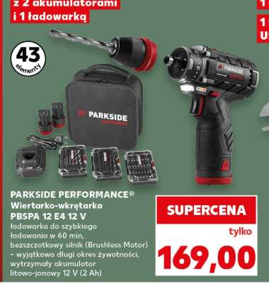 PARKSIDE PERFORMANCE® Wiertarko-wkrętarka PBSPA 12 E4 12 V