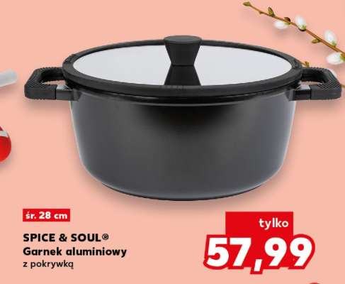 SPICE & SOUL® Garnek aluminiowy z pokrywką