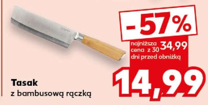 Tasak z bambusową rączką