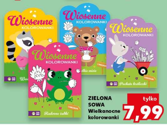 ZIELONA SOWA Wielkanocne kolorowanki