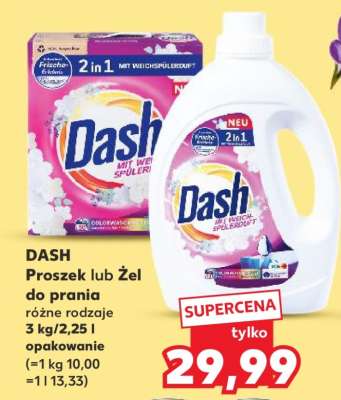 DASH Proszek lub Żel do prania