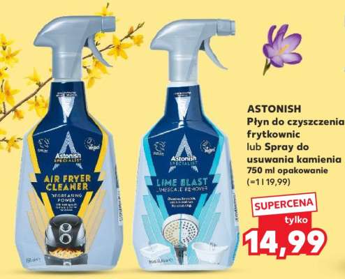 ASTONISH Płyn do czyszczenia frytkownic lub Spray do usuwania kamienia 750 ml opakowanie