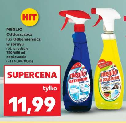 MEGLIO Odtłuszczacz lub Odkamieniacz w sprayu