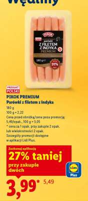 PIKOK PREMIUM Parówki z filetem z indyka