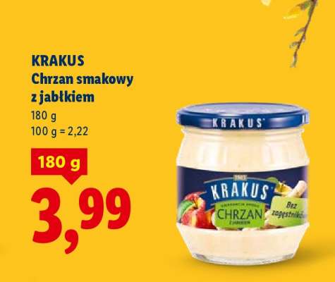 KRAKUS Chrzan smakowy z jabłkiem