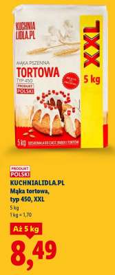 KuchniaLidla.pl Mąka tortowa, typ 450, XXL
