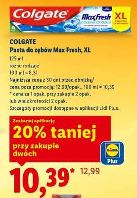 Colgate Pasta do zębów Max Fresh, XL