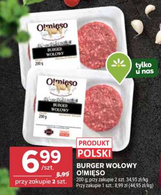 BURGER WOŁOWY O!MIĘSO