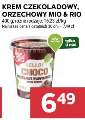 KREM CZEKOLADOWY, ORZECHOWY MIO & RIO