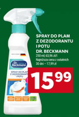 Spray do plam z dezodorantu i potu Dr. Beckmann